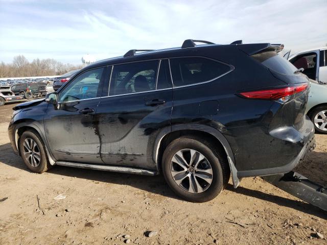 5TDGZRBH9MS543815 - 2021 TOYOTA HIGHLANDER XLE BLACK photo 2