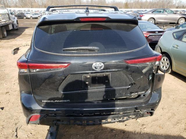 5TDGZRBH9MS543815 - 2021 TOYOTA HIGHLANDER XLE BLACK photo 6