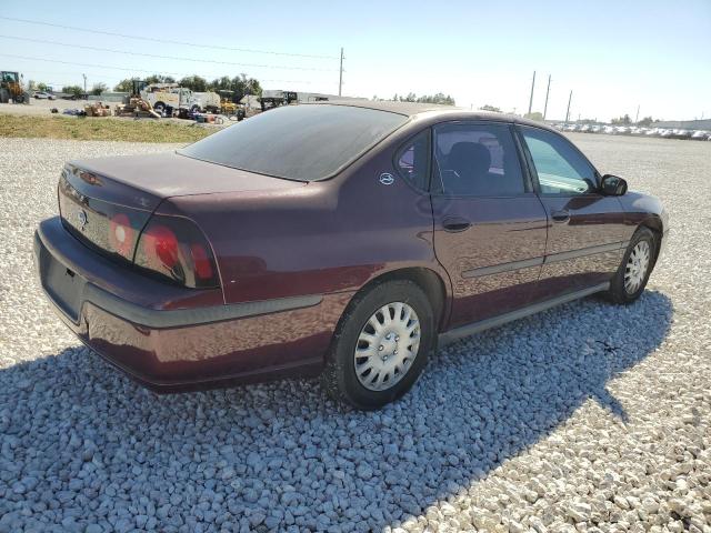 2G1WF52E349240677 - 2004 CHEVROLET IMPALA BURGUNDY photo 3