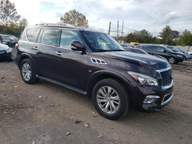 JN8AZ2NF1G9613127 - 2016 INFINITI QX80 BURGUNDY photo 4