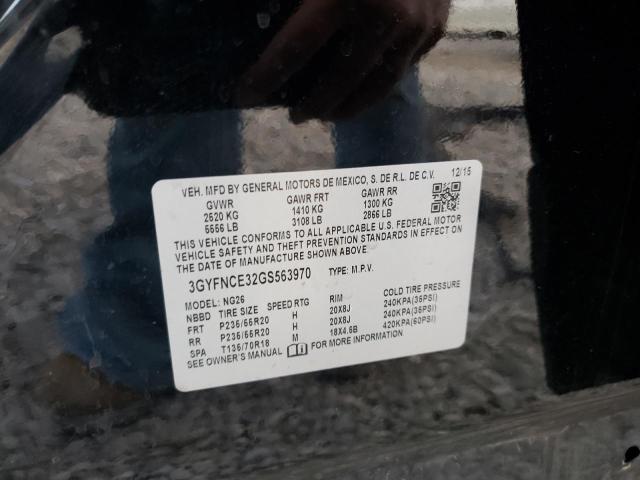 3GYFNCE32GS563970 - 2016 CADILLAC SRX PERFORMANCE COLLECTION Қара фото 13