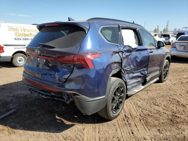 5NMS6DAJ4NH396608 - 2022 HYUNDAI SANTA FE SEL BLUE photo 3