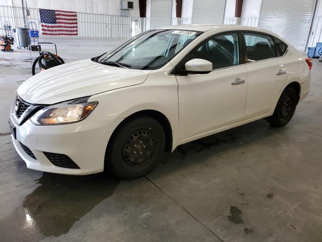 3N1AB7AP5HL722309 - 2017 NISSAN SENTRA S WHITE photo 1