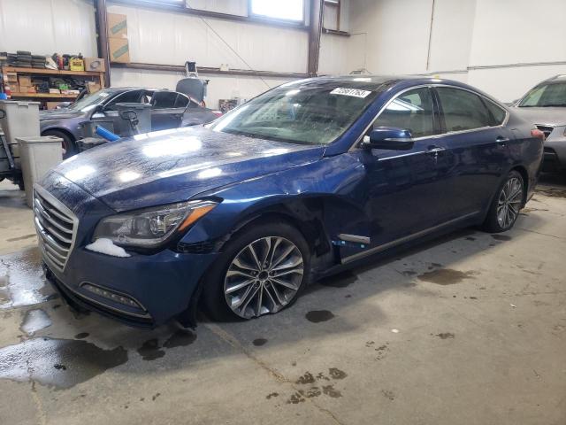 KMHGN4JE7FU031583 - 2015 HYUNDAI GENESIS 3.8L BLUE photo 1