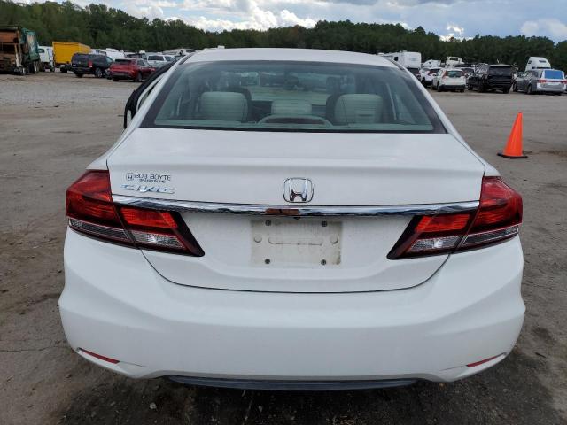 2HGFB2F53DH561587 - 2013 HONDA CIVIC LX WHITE photo 6