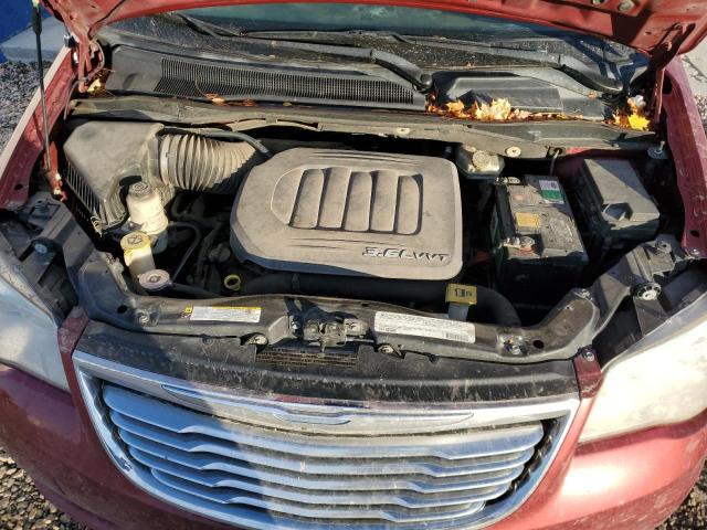 2C4RC1CG5CR133604 - 2012 CHRYSLER TOWN & COU TOURING L RED photo 11