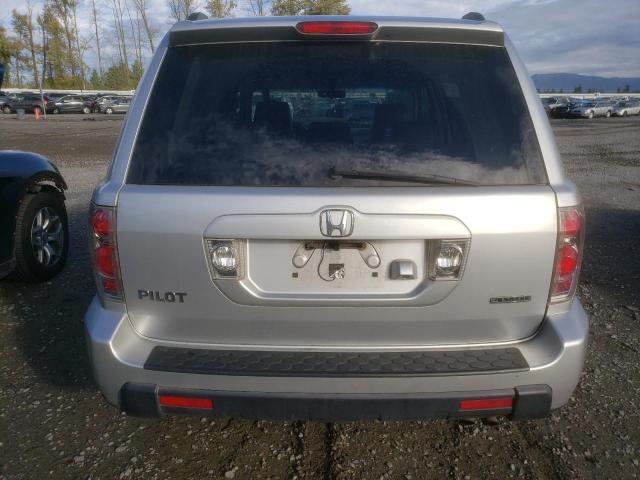 2HKYF18757H529630 - 2007 HONDA PILOT EXL SILVER photo 6