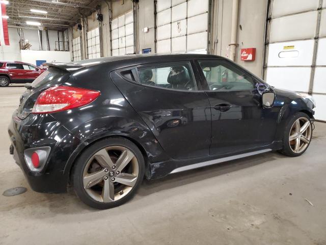 KMHTC6AE0DU082548 - 2013 HYUNDAI VELOSTER TURBO BLUE photo 3