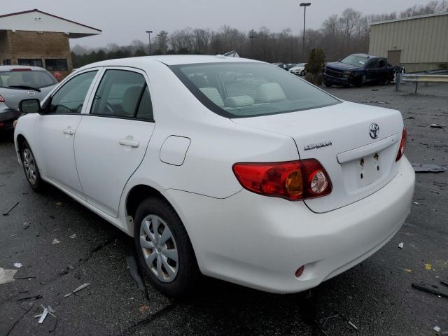 1NXBU40E79Z019453 - 2009 TOYOTA COROLLA BASE WHITE photo 2