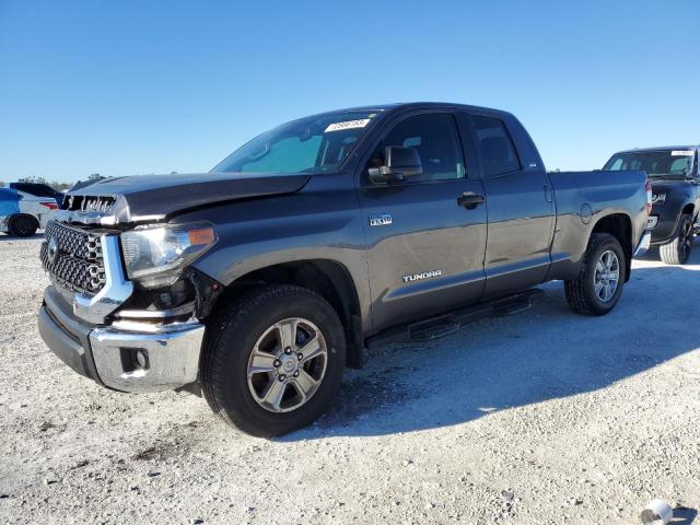 5TFRY5F14LX266856 - 2020 TOYOTA TUNDRA DOUBLE CAB SR/SR5 GRAY photo 1