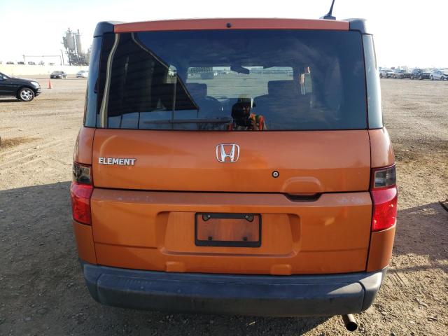 5J6YH18788L006295 - 2008 HONDA ELEMENT EX ORANGE photo 6