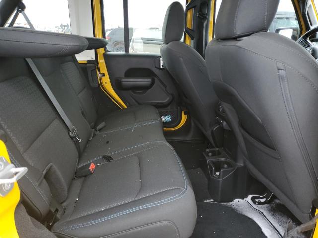 1C4HJXDN4MW601350 - 2021 JEEP WRANGLER U SPORT ყვითელი ფოტო 10