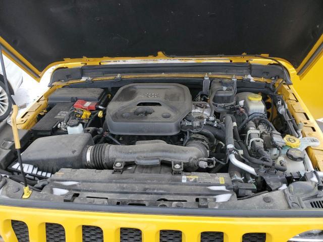 1C4HJXDN4MW601350 - 2021 JEEP WRANGLER U SPORT ყვითელი ფოტო 11