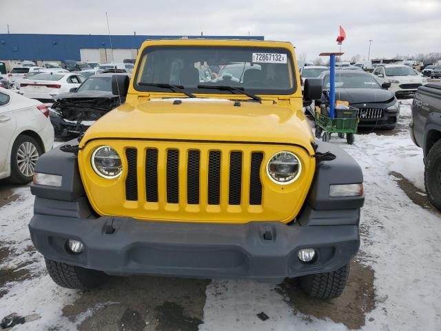 1C4HJXDN4MW601350 - 2021 JEEP WRANGLER U SPORT ყვითელი ფოტო 5