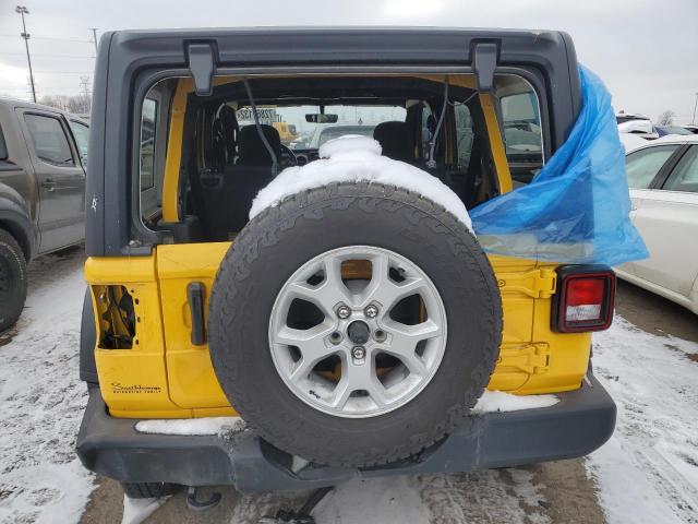 1C4HJXDN4MW601350 - 2021 JEEP WRANGLER U SPORT ყვითელი ფოტო 6
