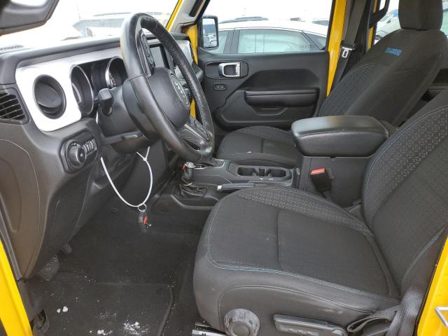 1C4HJXDN4MW601350 - 2021 JEEP WRANGLER U SPORT ყვითელი ფოტო 7
