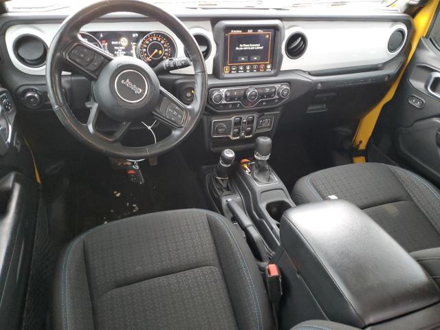 1C4HJXDN4MW601350 - 2021 JEEP WRANGLER U SPORT ყვითელი ფოტო 8