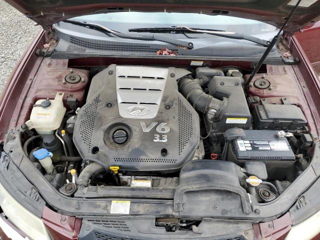 5NPEU46FX7H212723 - 2007 HYUNDAI SONATA SE RED photo 11