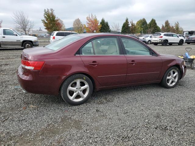 5NPEU46FX7H212723 - 2007 HYUNDAI SONATA SE RED photo 3