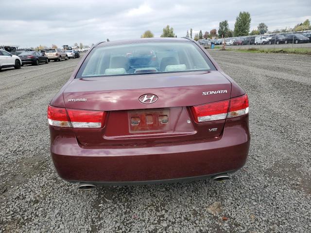 5NPEU46FX7H212723 - 2007 HYUNDAI SONATA SE RED photo 6