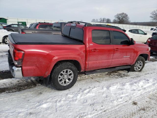 3TMCZ5ANXJM160346 - 2018 TOYOTA TACOMA DOUBLE CAB RED photo 3