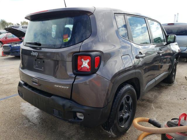 ZACNJAAB0LPL64634 - 2020 JEEP RENEGADE SPORT GRAY photo 3