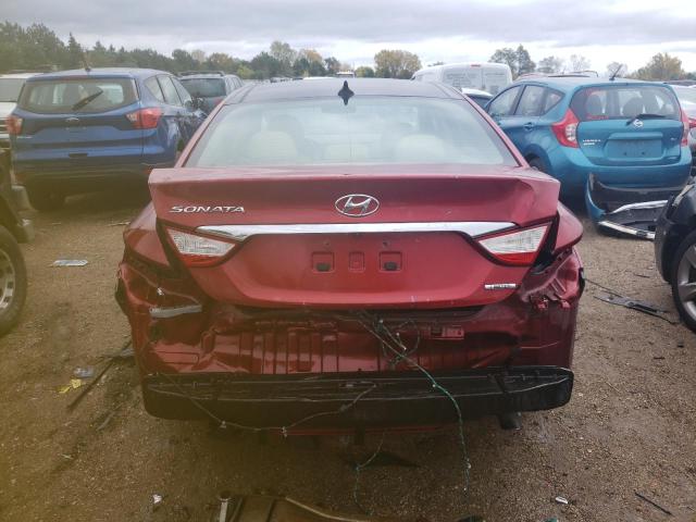 5NPEC4AC3CH362327 - 2012 HYUNDAI SONATA SE RED photo 6