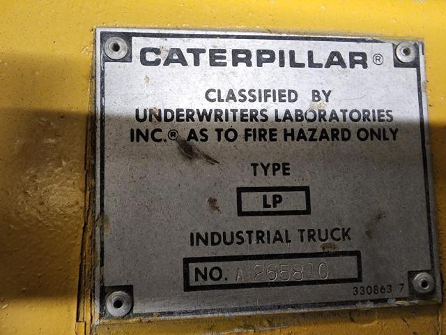 A265810 - 1990 CATERPILLAR V50 YELLOW photo 10