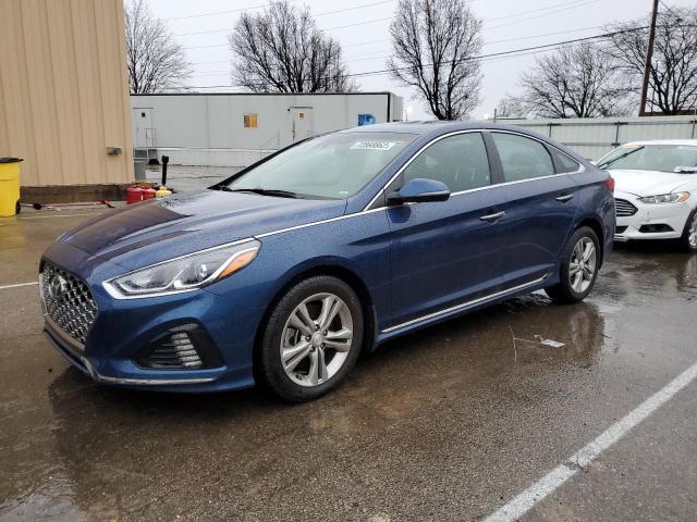 5NPE34AF8KH785347 - 2019 HYUNDAI SONATA LIMITED BLUE photo 1