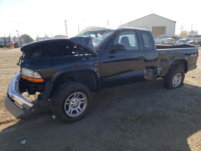 1D7HG42N04S595320 - 2004 DODGE DAKOTA SLT BLACK photo 1