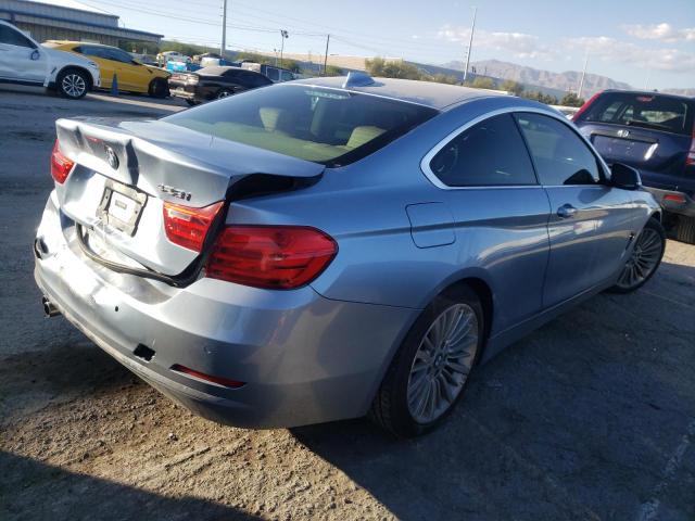 WBA3N7C58EF719321 - 2014 BMW 428 I BLUE photo 3