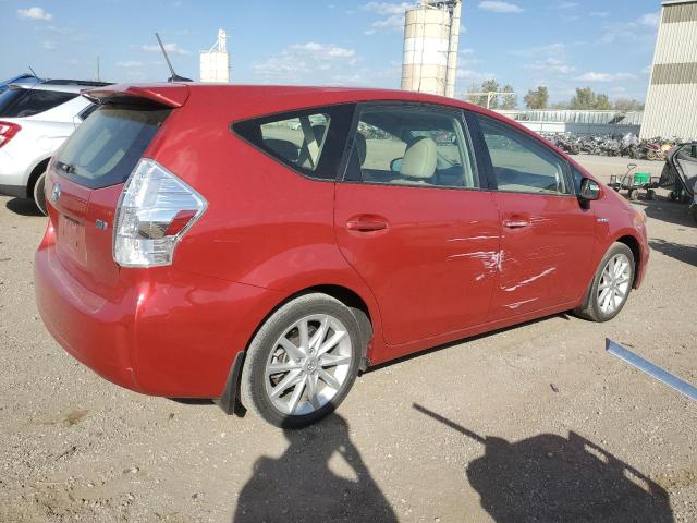 JTDZN3EU4C3163047 - 2012 TOYOTA PRIUS V RED photo 3