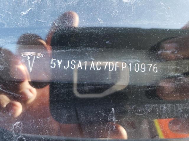 5YJSA1AC7DFP10976 - 2013 TESLA MODEL S Սպիտակ լուսանկար 12