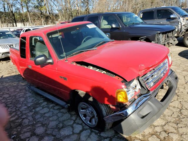 1FTYR44U62TA44888 - 2002 FORD RANGER SUP RED photo 4