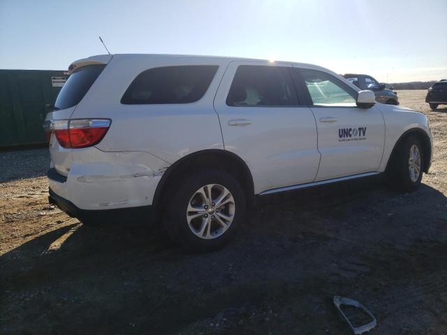 1C4RDJAG3DC665945 - 2013 DODGE DURANGO SXT WHITE photo 3