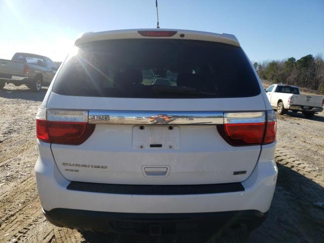 1C4RDJAG3DC665945 - 2013 DODGE DURANGO SXT WHITE photo 6