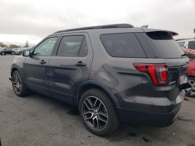 1FM5K8GTXHGD90828 - 2017 FORD EXPLORER SPORT GRAY photo 2