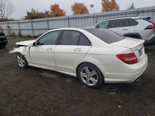 WDDGF8JB8DA753681 - 2013 MERCEDES-BENZ C 350 4MATIC WHITE photo 2