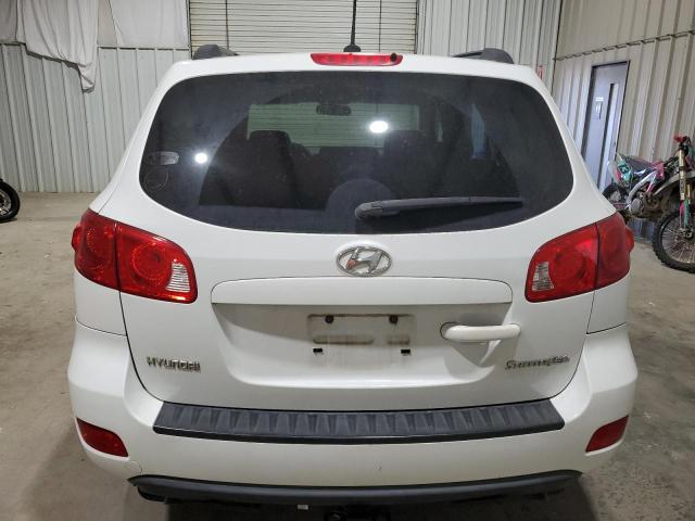 5NMSG13D09H306072 - 2009 HYUNDAI SANTA FE GLS WHITE photo 6