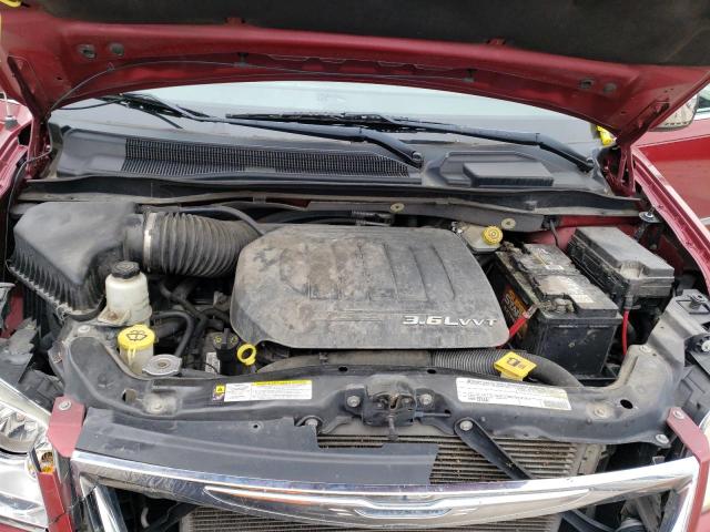 2A4RR8DG7BR704394 - 2011 CHRYSLER TOWN & COU TOURING L MAROON photo 12