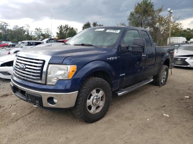 1FTFX1ET8CFC52143 - 2012 FORD F150 SUPER CAB BLUE photo 1