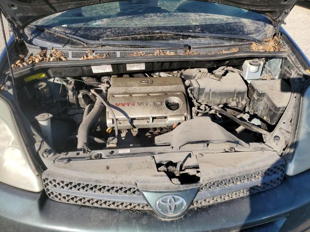 5TDZA23C45S321260 - 2005 TOYOTA SIENNA CE GREEN photo 12