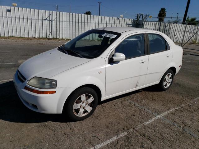 KL1TD56646B546931 - 2006 CHEVROLET AVEO BASE WHITE photo 1