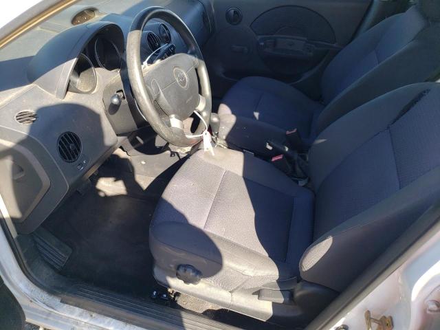 KL1TD56646B546931 - 2006 CHEVROLET AVEO BASE WHITE photo 7