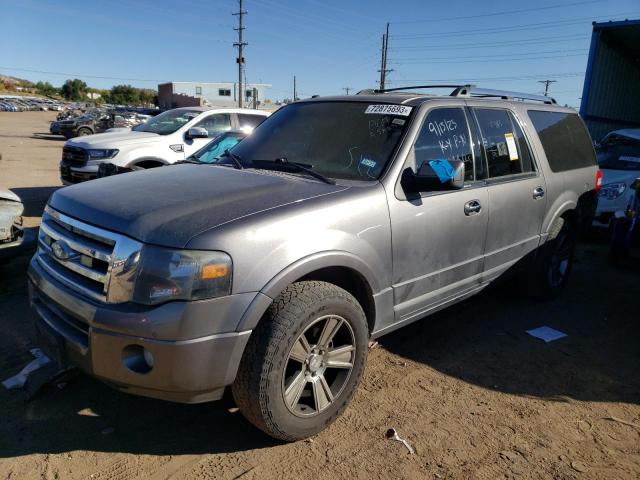 1FMJK1K55CEF29315 - 2012 FORD EXPEDITION EL LIMITED GRAY photo 1