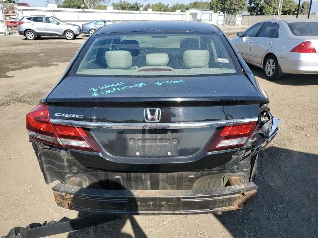 19XFB2F53DE206395 - 2013 HONDA CIVIC LX BLACK photo 6