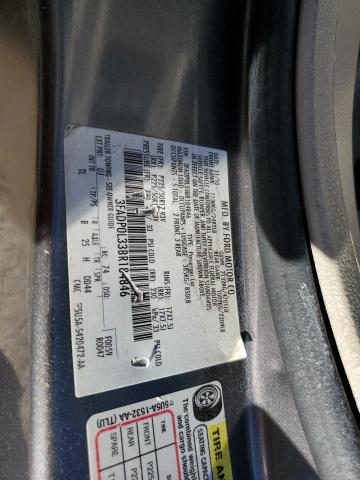 3FADP0L33BR184846 - 2011 FORD FUSION HYBRID CHARCOAL photo 13