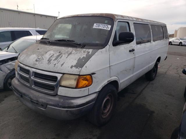 2B6KB31ZXYK117620 - 2000 DODGE RAM VAN B3500 WHITE photo 1