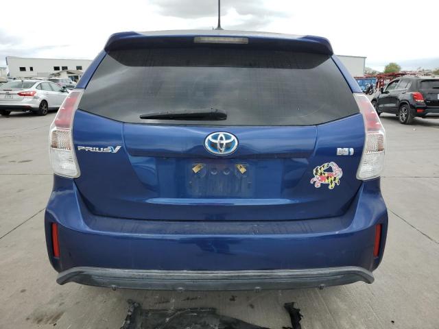 JTDZN3EU8GJ042944 - 2016 TOYOTA PRIUS V BLUE photo 6