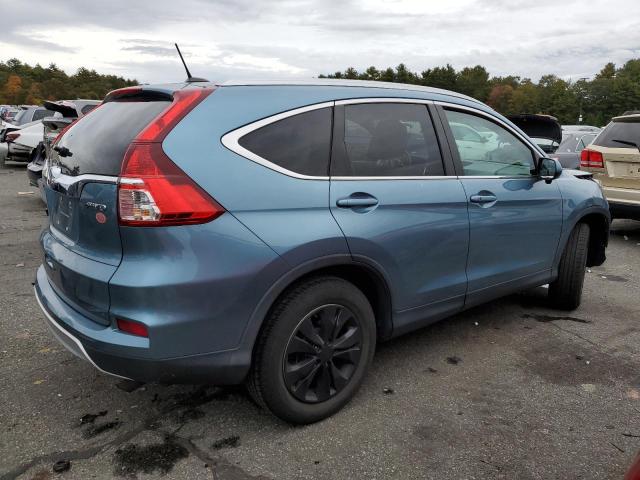 5J6RM4H74FL032665 - 2015 HONDA CR-V EXL BLUE photo 3